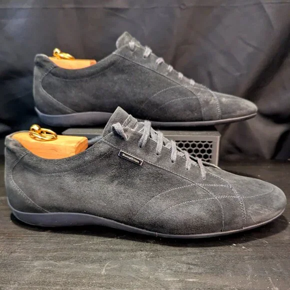 Ermenegildo Zegna Sneakers Suede black 11.5